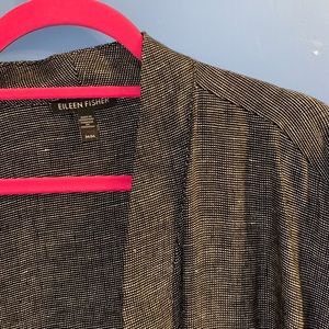 Eileen Fischer kimono blazer black & white